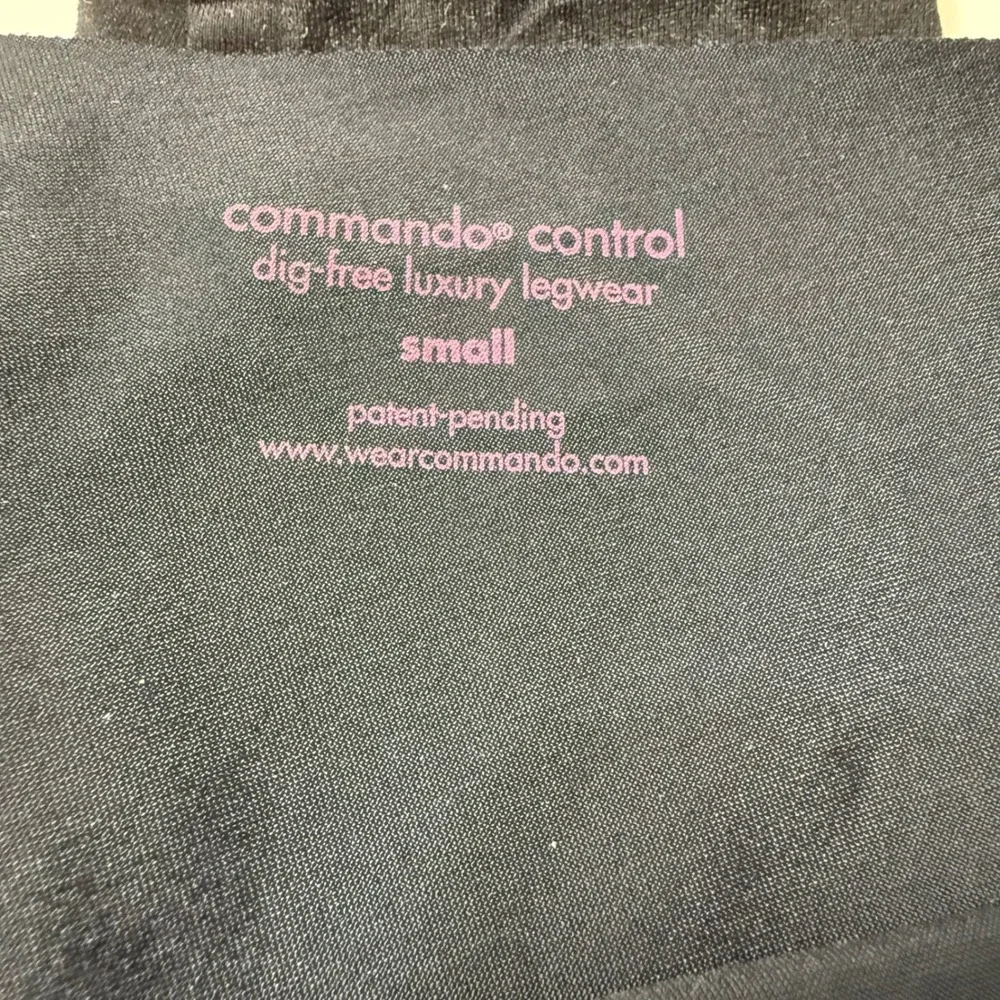 Commando Essential Sheer Control Tights Womens Small Black HCK10T01 Smoothing